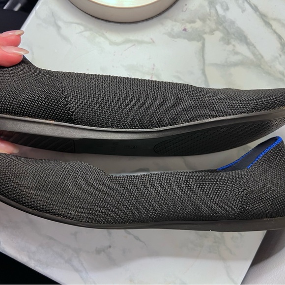 Rothy’s The Flat Black Solid Round Toe Knit Shoes - Picture 9 of 11